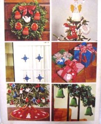 6067 8 4'' XMAS ORNAMENTS, TREE TOP ANGEL FELT 73 PATTERN